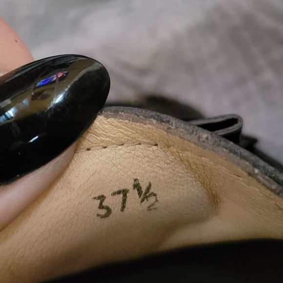 PRADA Dark Grey Patent Leather Loafers - Picture 6 of 6